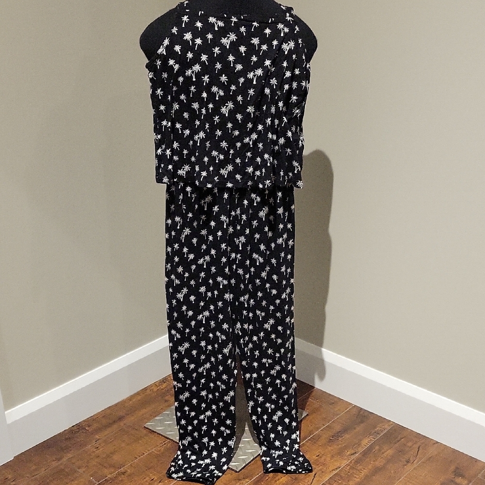 H&M Black and White Star Print Kids Jumpsuit